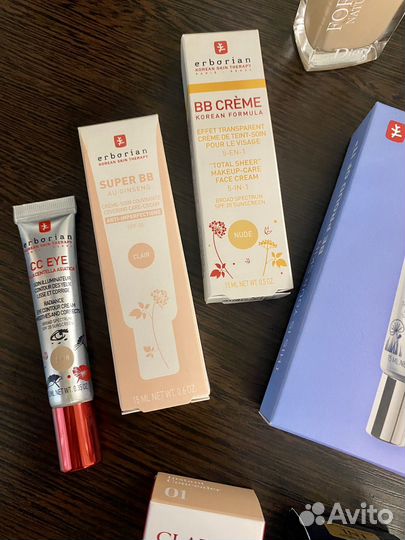 Shiseido, Dior, Erborian, Estée Lauder, YSL