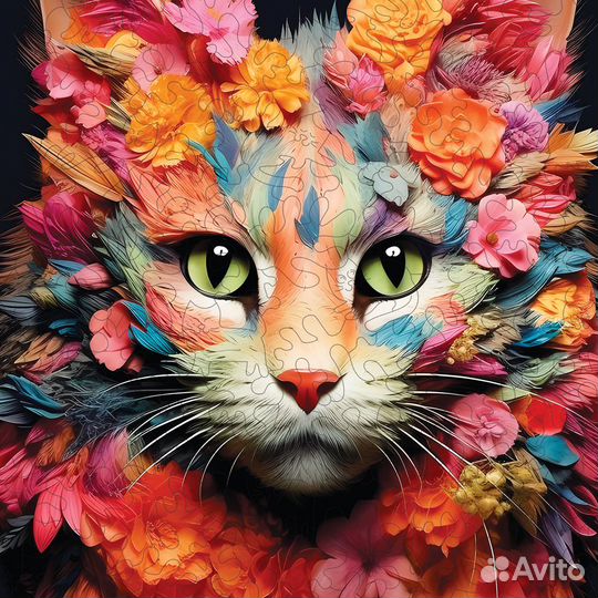 Деревянный пазл Гербера Китти