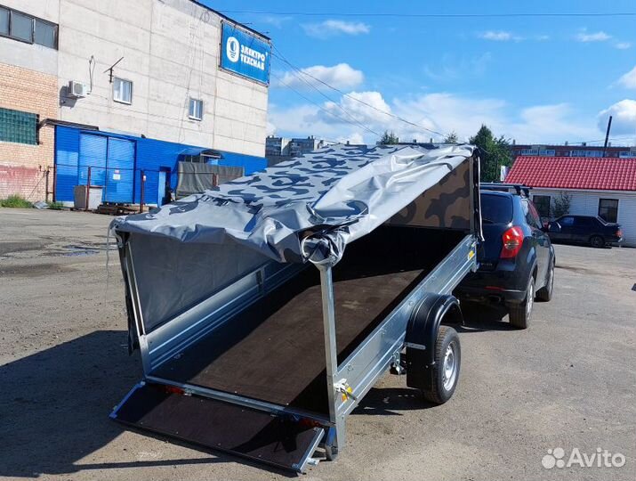 Прицеп оцинкованный 2.7х1.4 с тентом 1000 мм