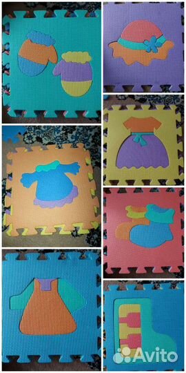 Мягкий коврик пазл