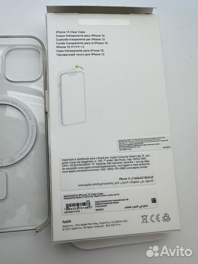 Чехол на iPhone 13 MagSafe Clear Case