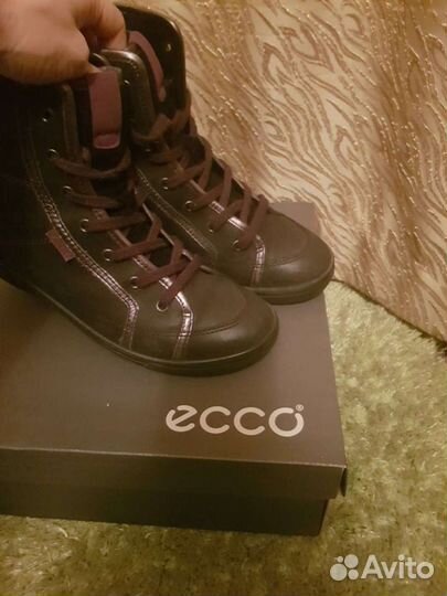 Ботинки Ecco Gore -tex,кожа,мембрана