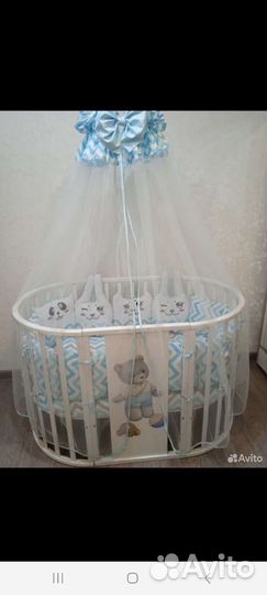 Кровать трансформер круглая и овальная