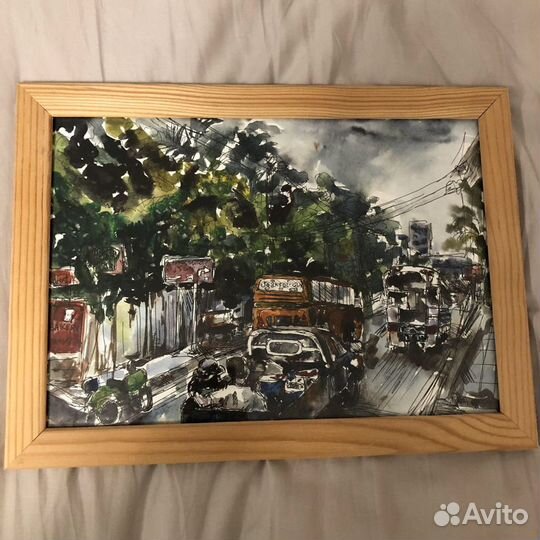 Картина краски / ручка