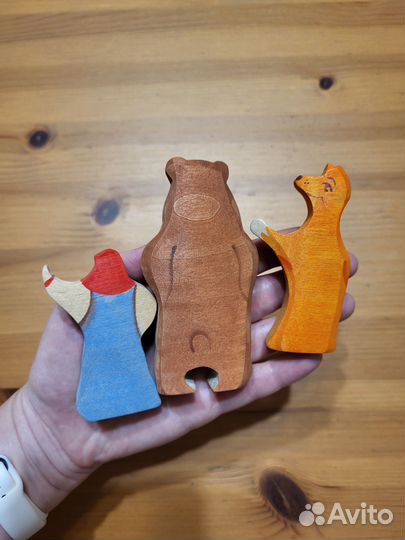 Деревянный пазл Сказки дерева Колобок