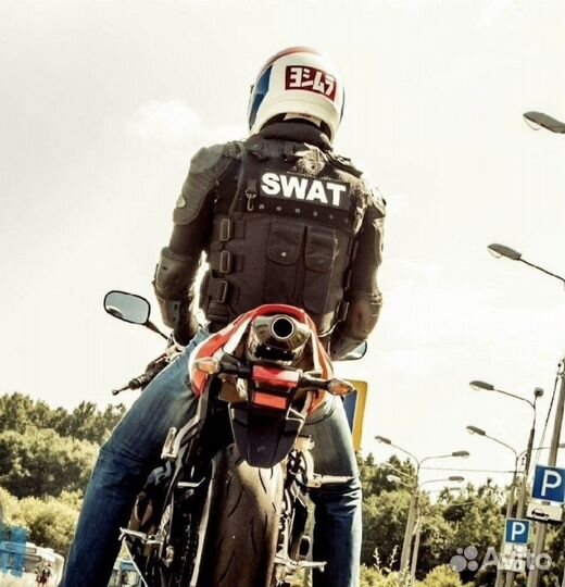 Мото черепаха мотоэкипировка жилет swat