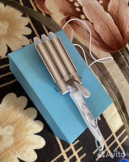 Плойка тройная для волос