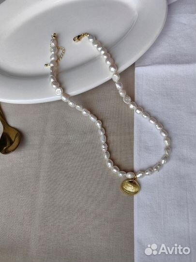 Колье чокер из натуральных камней