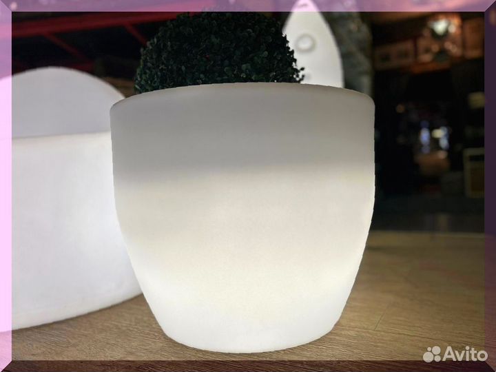 Кашпо с подсветкой