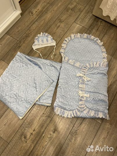 Конверт на выписку для мальчика всесезонный