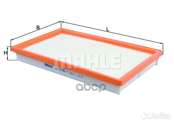Фильтр воздушный LX31961 Mahle/Knecht