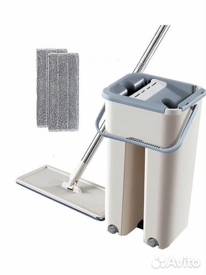 Швабра с отжимом и ведром 6 литров