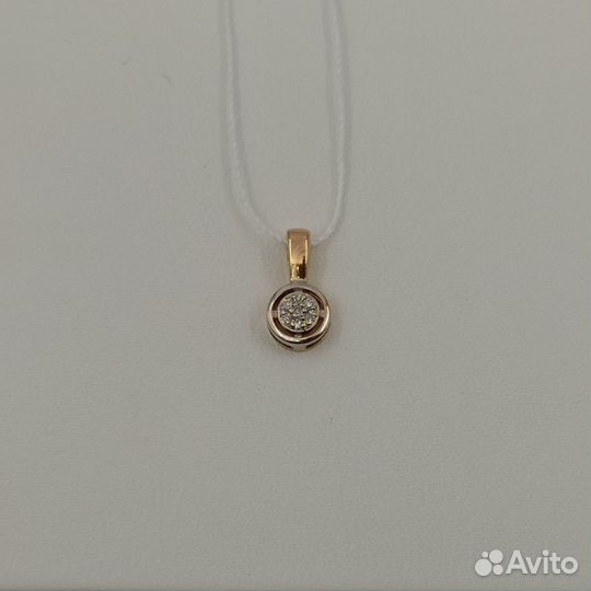 Подвеска с природным камнем Золото