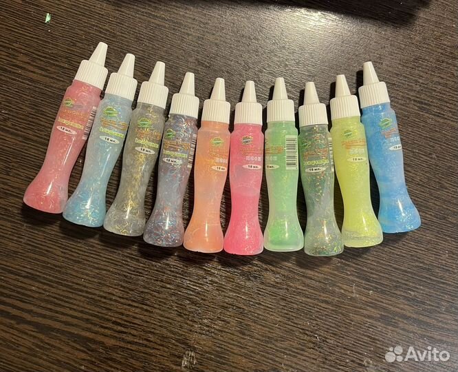 Жидкие блестки декоративные