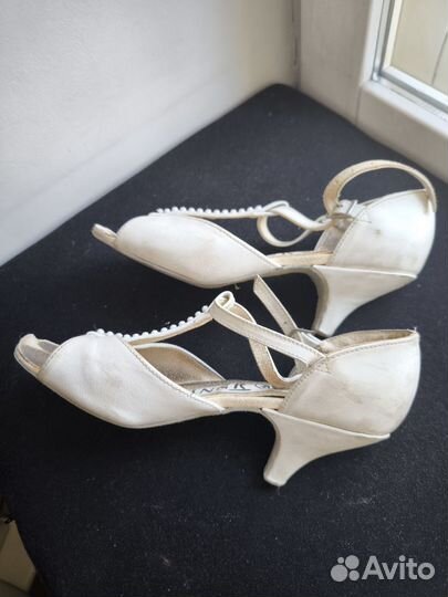 Туфли кожаные б/у для бальных танцев,р. 36