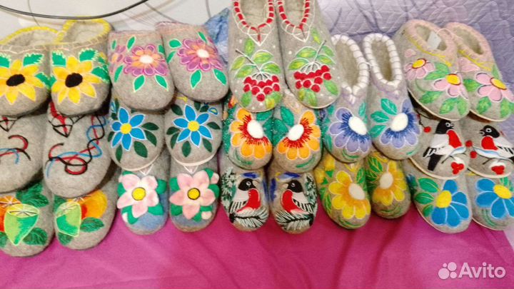 Валяные тапочки