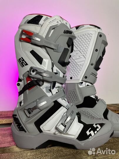 Мотоботы Leatt 5.5 Flexlock Enduro Grey