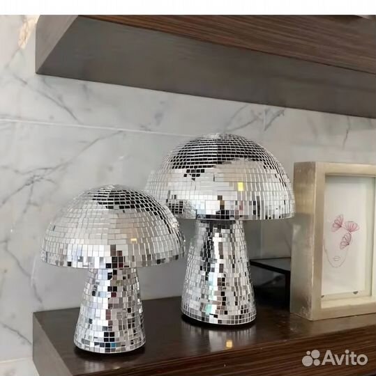 Зеркальный диско гриб из пинтерест / диско-шар