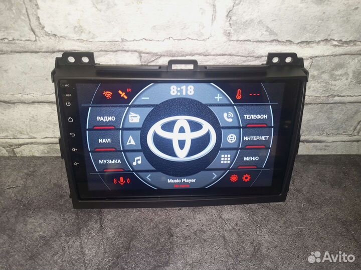 Магнитола Land cruiser prado 120 android IPS экран