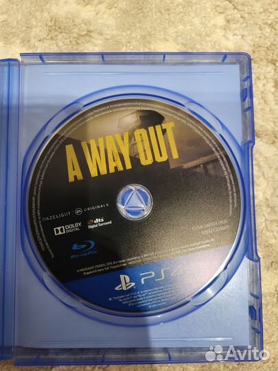 A way out диск ps4 ps5