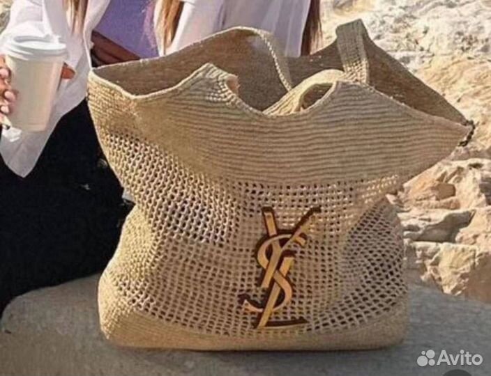 Сумка плетеная Saint Laurent