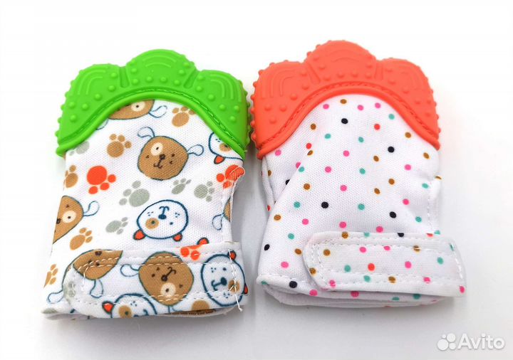 Варежка из силикона, шуршалка, держатель