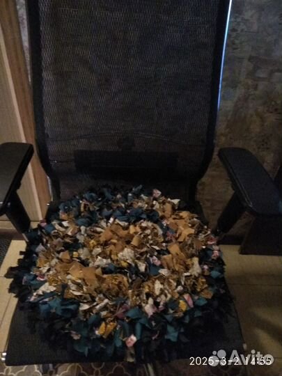 Коврик лоскутный круглый