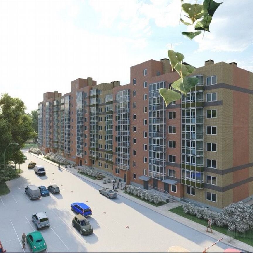 2-к. квартира, 60 м², 6/9 эт.