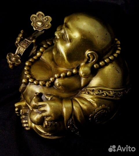 Будда Хотэй - Китайская статуэтка из Бронзы ru*254