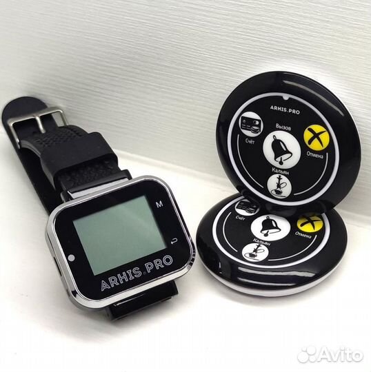 Кнопка вызова официанта. Широкий выбор. Часы