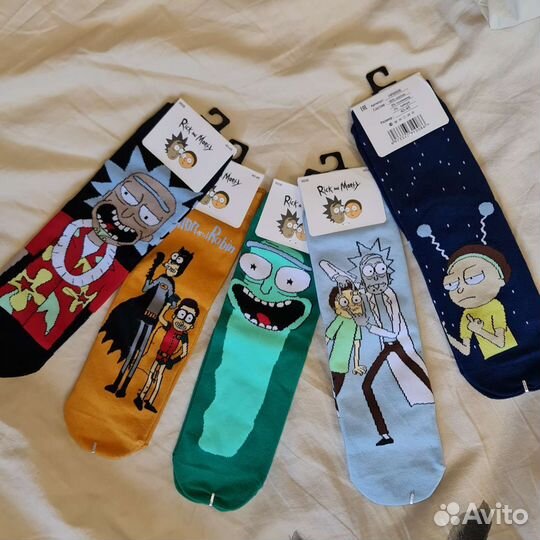 Носки Rick&morty Рик и Морти 5 пар хлопковые