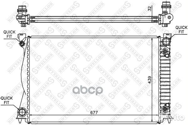 10-25507-SX радиатор системы охлаждения Audi A