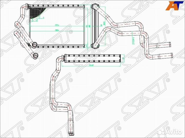 Радиатор отопителя салона KIA optima /magentis 15