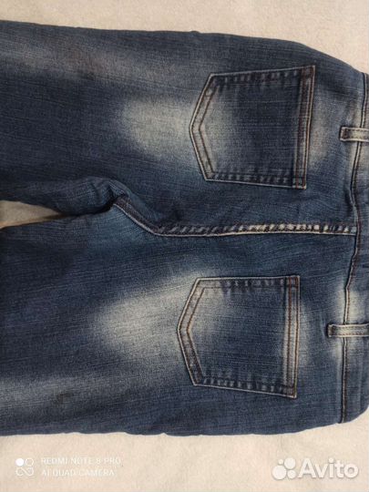 Джинсы для девочки утеплённые