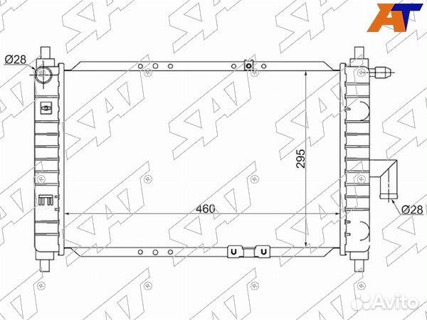 Радиатор chery QQ, chery QQ 04, daewoo matiz, daew