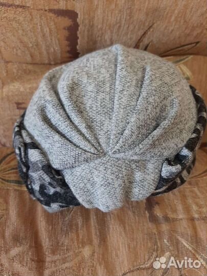 Новая женская шапочка чалма на флисе