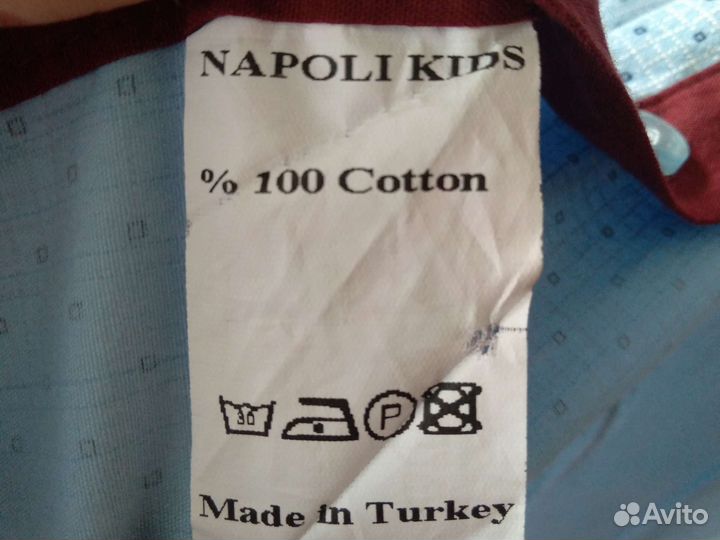 Рубашка для мальчика 128 с коротким рукавом