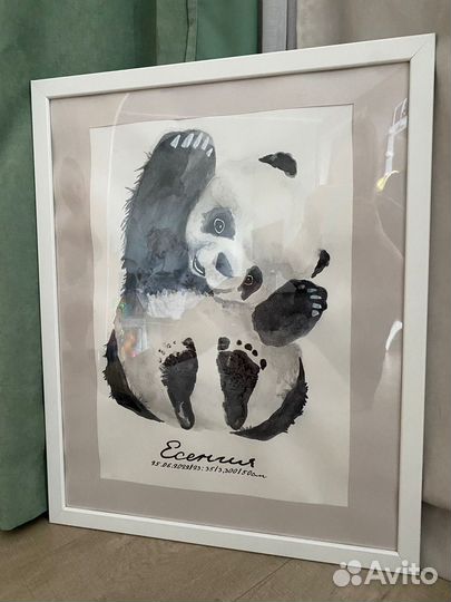 Метрика для новорожденных, постер в детскую