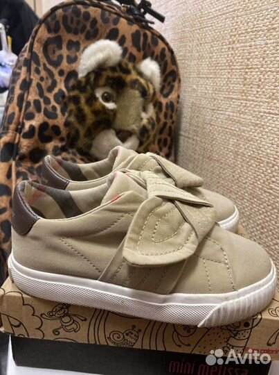 Слипоны Burberry детские