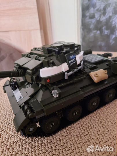 Аналог лего танк т 34 Sluban m38-B0689