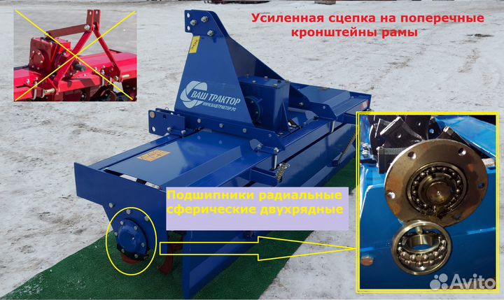 Почвофреза ВАШ ТРАКТОР ПФН-220К, 2024