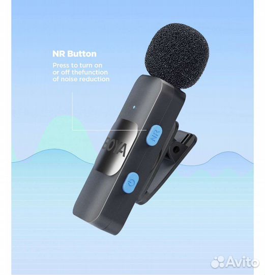 Беспроводной петличный микрофон boya BY-V2