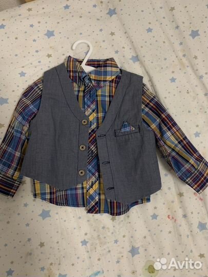 Рубашка с жилетом