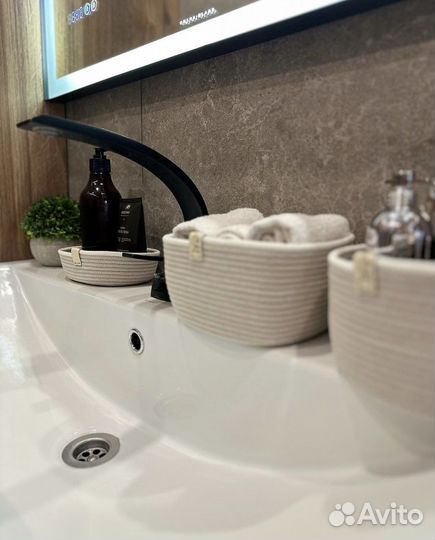 Набор корзинок для хранения из хлопкового шнура