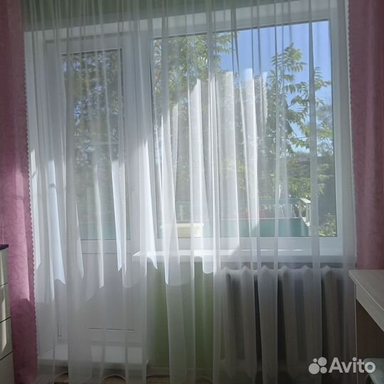 Тюль вуаль белый