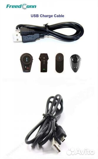 Зарядный кабель 8 pin для мотогарнитуры