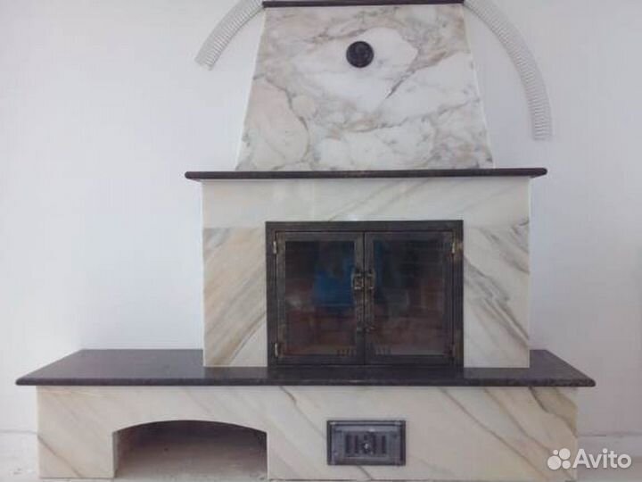 Камин, каминный портал, под ключ из камня