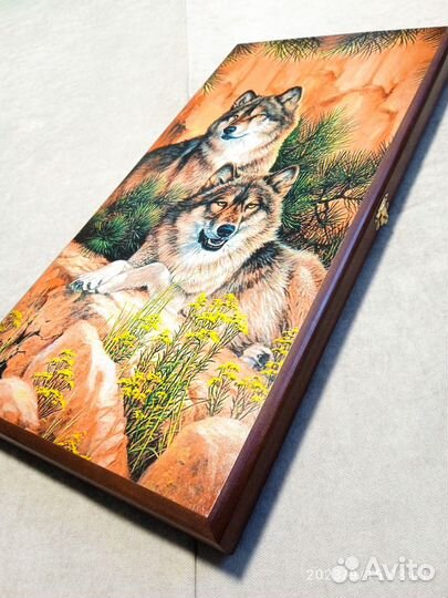 Нарды цветные, средние 