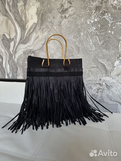 Соломенная сумка шляпа рафия