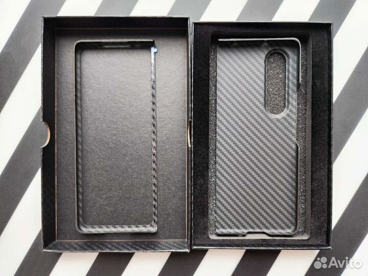 Z Fold 4 Премиум Карбон Чехол Samsung Galaxy